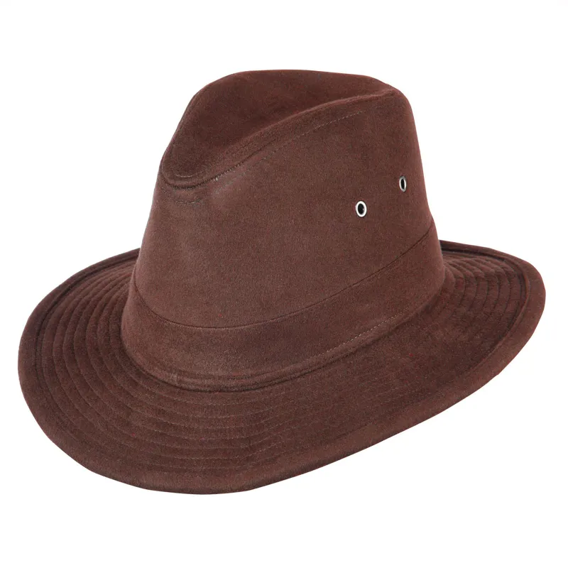 Heather Fergus Moleskin Trilby in Brown